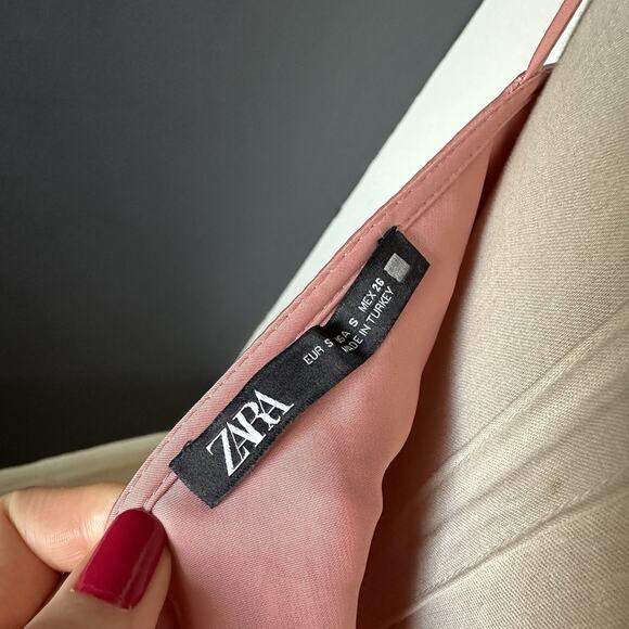 ZARA BLOGGERS FAVE SATIN EFFECT Buttoned Slip Midi Dress Wedding - Picture 10 of 10